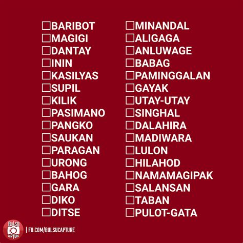 SALITA (Tagalog).